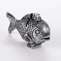 American Metalcraft Fish-Shaped Polyresin Whimsical Menu Card Holder