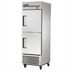 Thumbnail image #1 for True One-Section Reach-In Refrigerator with 2 Solid Half Swing Doors, Stainless Steel, Bottom-Mounted Self-Contained Refrigeration