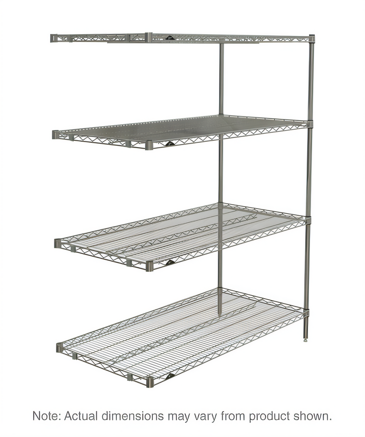 Product image #1 for Metro Super Erecta 4-Shelf 30"W x 18"D x 63"H Chrome Plated Wire Add-On Shelving Unit