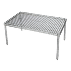 Thumbnail image #1 for Metro Super Erecta P2436NS Stainless Steel Open-Wire Dunnage Rack, 36"W x 24"D x 14-1/2"H