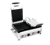Thumbnail image #1 for Eurodib Commercial Double Countertop Panini Press with Ribbed Cast Iron Plates, 18 x 11 Inches, 240V
