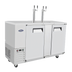 Thumbnail image #1 for Atosa 57.8-Inch 2-Door Direct Draw Keg Cooler with 2 Dual Faucet Towers