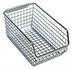 Thumbnail image #1 for Quantum Rectangular Mesh Stack & Hang Bin, 7-1/4 x 4-1/4 x 3 Inch, Chrome Plated