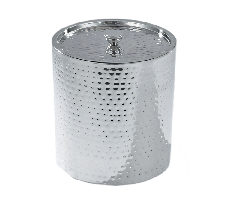 Product image #1 for Vollrath Hammered Double-Wall 3 Gallon Ice Cream Chiller with Cover, Stainless Steel