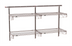 Thumbnail image #1 for Metro SmartWall Double-Wide Two-Tier Wall-Mounted Starter Shelving Kit with 4 Wire Shelves