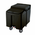 Thumbnail image #2 for Cambro SlidingLid Mobile Ice Caddy, 125 lb. Capacity, Black