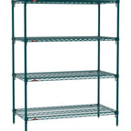 Thumbnail image #1 for Metro Super Erecta SA-2454K3-63-S4 Super Adjustable Super Erecta® Starter Wire Shelving Unit, 54"W x 24"D x 63"H, 600 lb. capacity per shelf, 2000