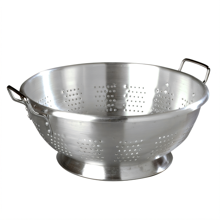 Product image #1 for Carlisle 11 Qt Standard Weight Aluminum Colander with Riveted Loop Handles