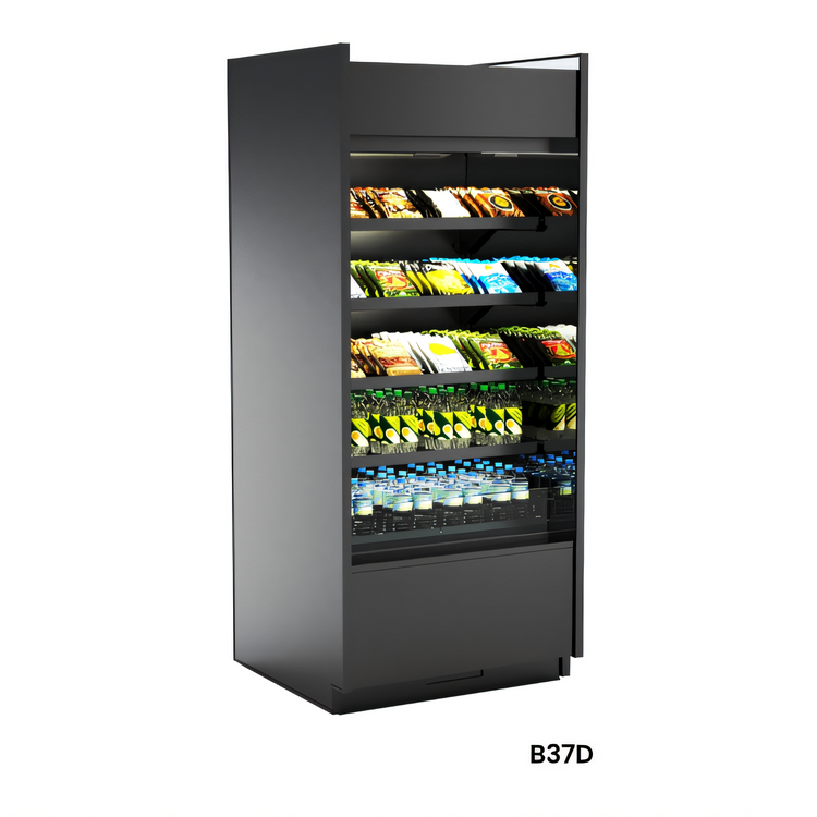 Product image #1 for Oasis® Non-Refrigerated Self-Service Pastry Display Case, 47-5/8" W, LED Top Light, 4 Shelves