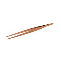 Mercer Culinary Precision Plus 9-3/8-Inch Straight Stainless Steel Tongs, Rose Gold
