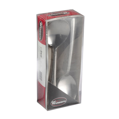 Product image #2 for Dominion Pattern Bouillon Spoon, 6 Inch, 18/0 Stainless Steel, Medium Weight, Vibro Finish, 24-Pack