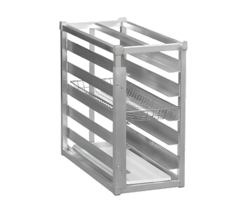 Product image #1 for Channel Manufacturing Extra Heavy-Duty Aluminum Donut Basket Transport Rack, End Load, 5-Level