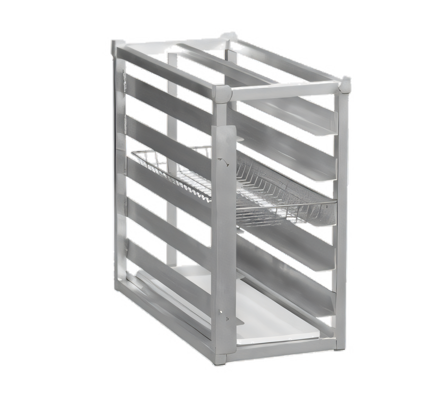 Product image #1 for Channel Manufacturing Extra Heavy-Duty Aluminum Donut Basket Transport Rack, End Load, 5-Level