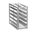 Thumbnail image #1 for Channel Manufacturing Extra Heavy-Duty Aluminum Donut Basket Transport Rack, End Load, 5-Level