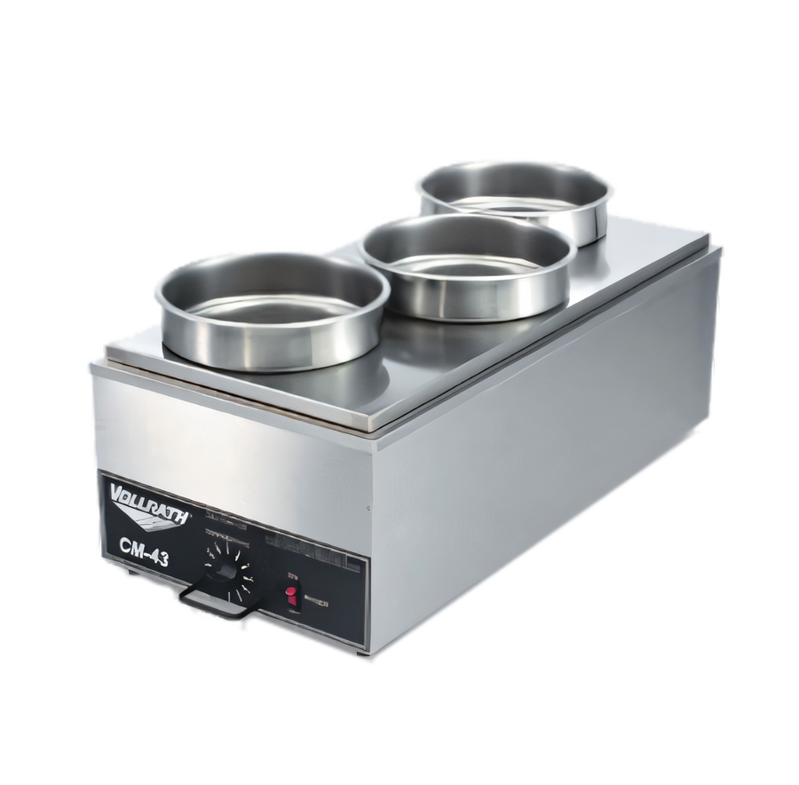 Product image #1 for Vollrath Three-Opening Round Cutout Adapter Plate for 7 1/2 Qt Inset