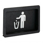Thumbnail image #1 for Dispense-Rite FMTD-1BT Built-In Trash Door, Small, Black Polystyrene, Trash Symbol Faceplate, 7-1/2"H x 10-5/8"W x 2-1/4"D