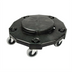 Thumbnail image #1 for Winco Extra Heavy-Duty Twist-On Trash Can Dolly, 900 lb. Capacity