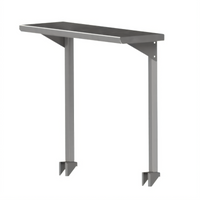 John Boos Single Cantilevered Stainless Steel Overshelf, 36 x 18 Inches, 16 Gauge