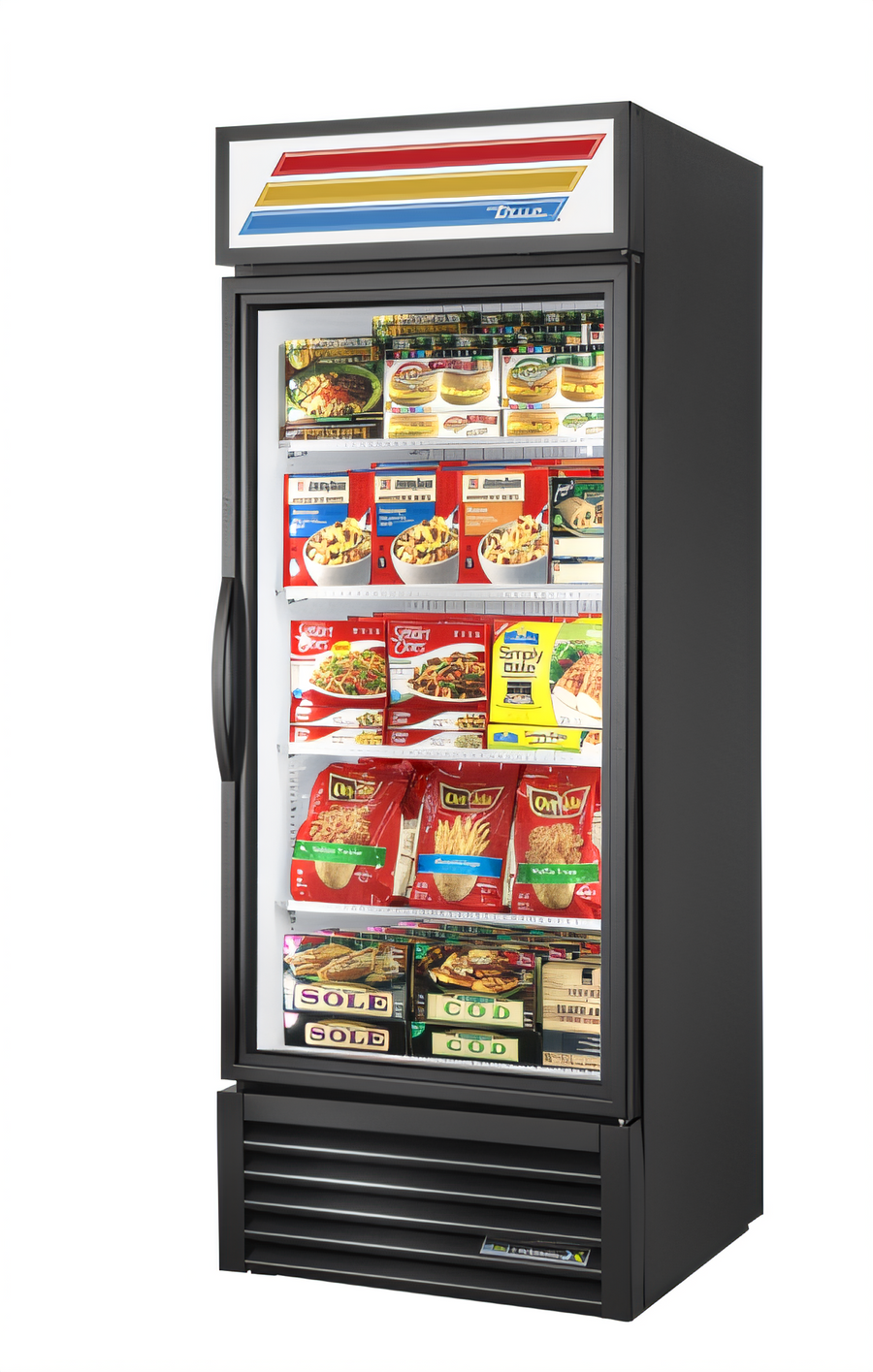 Product image #1 for True 1-Section Convertible Refrigerator/Freezer with Triple-Pane Glass Hinged Door