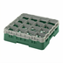 Thumbnail image #2 for Camrack® Full Size 16-Compartment Glass Rack with Soft Gray Extender, Sherwood Green