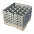 Thumbnail image #1 for Cambro Camrack® Full-Size 20-Compartment Glass Rack with 6 Soft Gray Extenders, Beige