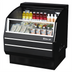 Thumbnail image #1 for Turbo Air Slim Profile Horizontal Open Display Merchandiser with Solid Side Panels, 39-1/8 Inch W, 6.7 Cu. Ft., Black