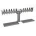 Thumbnail image #1 for Glastender Pipe Tee Draft Dispensing Tower, 12 Faucets, Countertop, Glycol-Cooled
