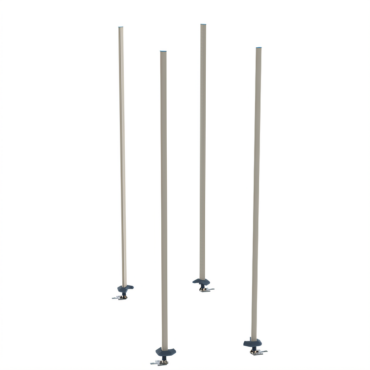 Product image #1 for MetroMax iQ qwikTRAK Stationary Intermediate Unit Kit with 74-Inch Polymer Posts