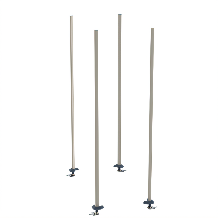 Product image #1 for MetroMax iQ qwikTRAK Stationary Intermediate Unit Kit with 74-Inch Polymer Posts