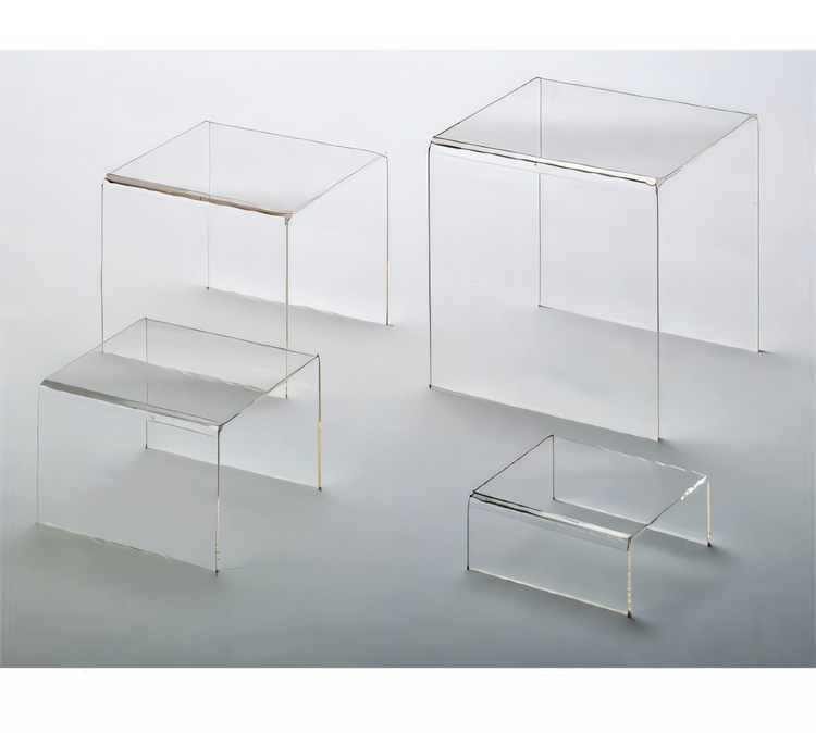Product image #1 for American Metalcraft Clear Acrylic Square Buffet Riser Set, 4-Piece
