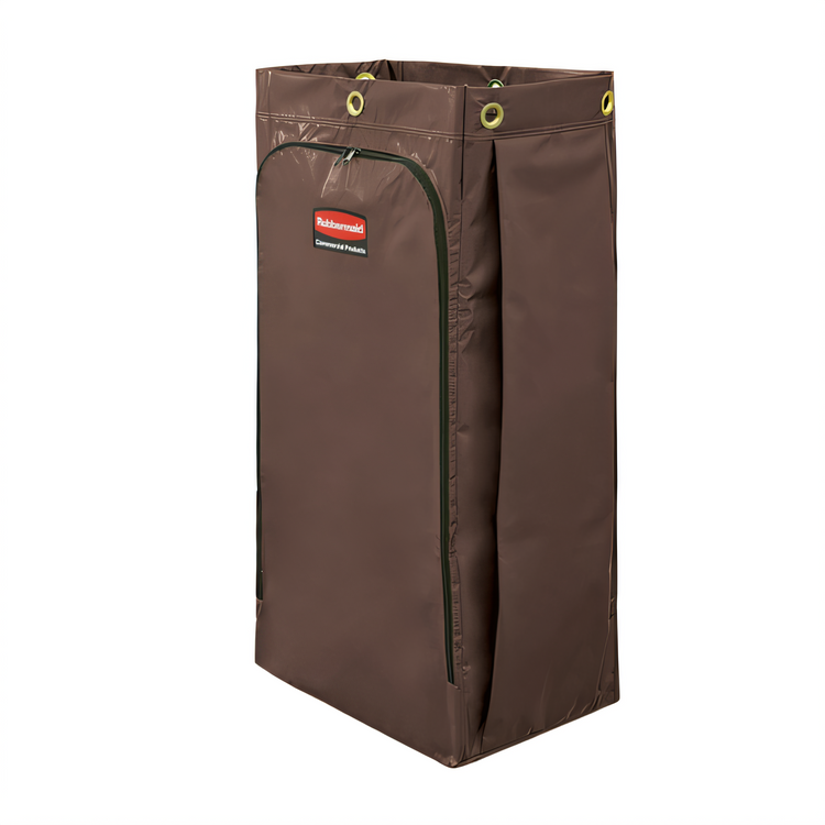 Product image #1 for 34-Gallon Brown Vinyl Replacement Cart Bag for Janitorial Carts