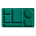 Thumbnail image #2 for Cambro Camwear 2 x 2 6-Compartment Rectangular Polycarbonate Tray, Teal, 8-3/4 x 15 Inches