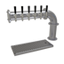Thumbnail image #1 for Glastender PC-6-SS Countertop Pipe Cantilever Draft Dispensing Tower, 6 Faucets, Air-Cooled, Stainless Steel