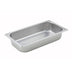 Thumbnail image #1 for Winco SPT2 1/3 Size Solid Straight-Sided Steam Table Pan, 25 Gauge, 2-1/2 Inch Deep, 18/8 Stainless Steel