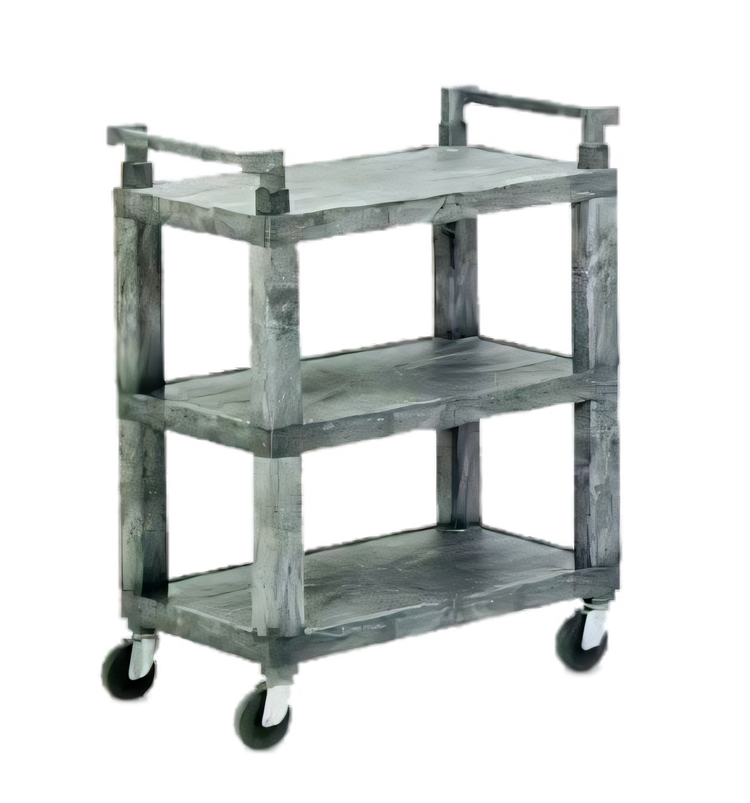 Product image #1 for Vollrath 3-Shelf Open Utility Cart, Gray, 200 lb Capacity