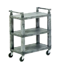Vollrath 3-Shelf Open Utility Cart, Gray, 200 lb Capacity
