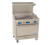 Thumbnail image #1 for Comstock-Castle 36-Inch Commercial Gas Range with Full-Width Griddle and 31.5-Inch Oven