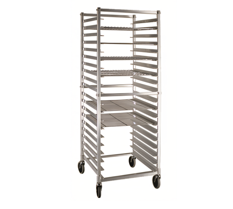 Product image #1 for New Age Mobile Full-Height Open-Sided Donut Screen Rack for 20 23" x 23" Screens