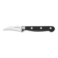 Acero Forged Peeling Knife, 2-3/4-Inch German High Carbon Stainless Steel Blade, Black POM Handle
