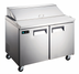 Thumbnail image #1 for Hurakan by Equip.me 47-Inch 2-Door Refrigerated Sandwich Prep Table