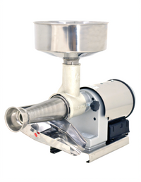 Omcan USA Electric Tomato Squeezer with Stainless Steel Cover, 1/2 HP, 110V