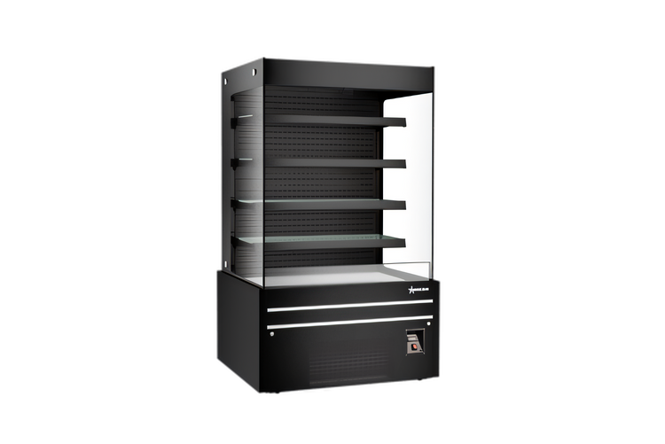 Product image #1 for 48-Inch Black Open-Front Grab-and-Go Refrigerated Showcase, 26.83 Cu. Ft., Self-Contained