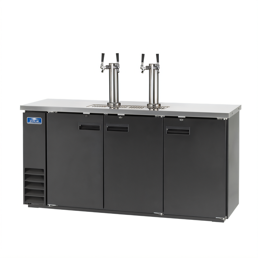 Product image #1 for Arctic Air ADD72R-2 73-Inch Direct Draw Draft Beer Dispenser, 3-Door, 2-Tower