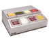Thumbnail image #1 for APW Wyott RTR-8 Refrigerated Countertop Topping Rail, 8 1/6-Size Pan Capacity