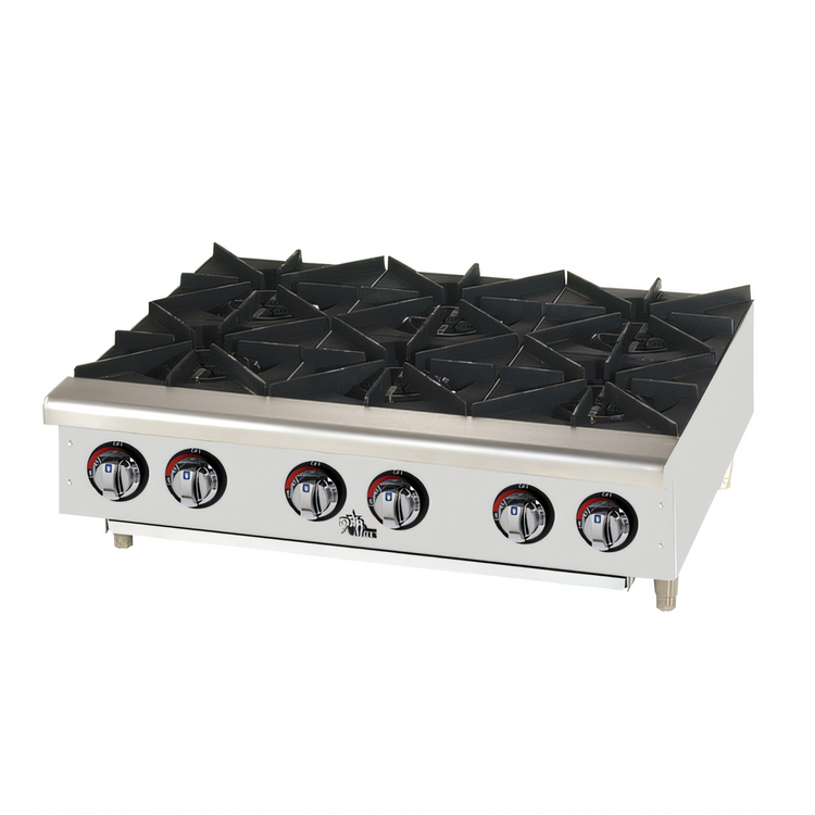 Product image #1 for Star-Max 36-Inch Standard Countertop Gas Hot Plate with 6 Cast Iron Burners