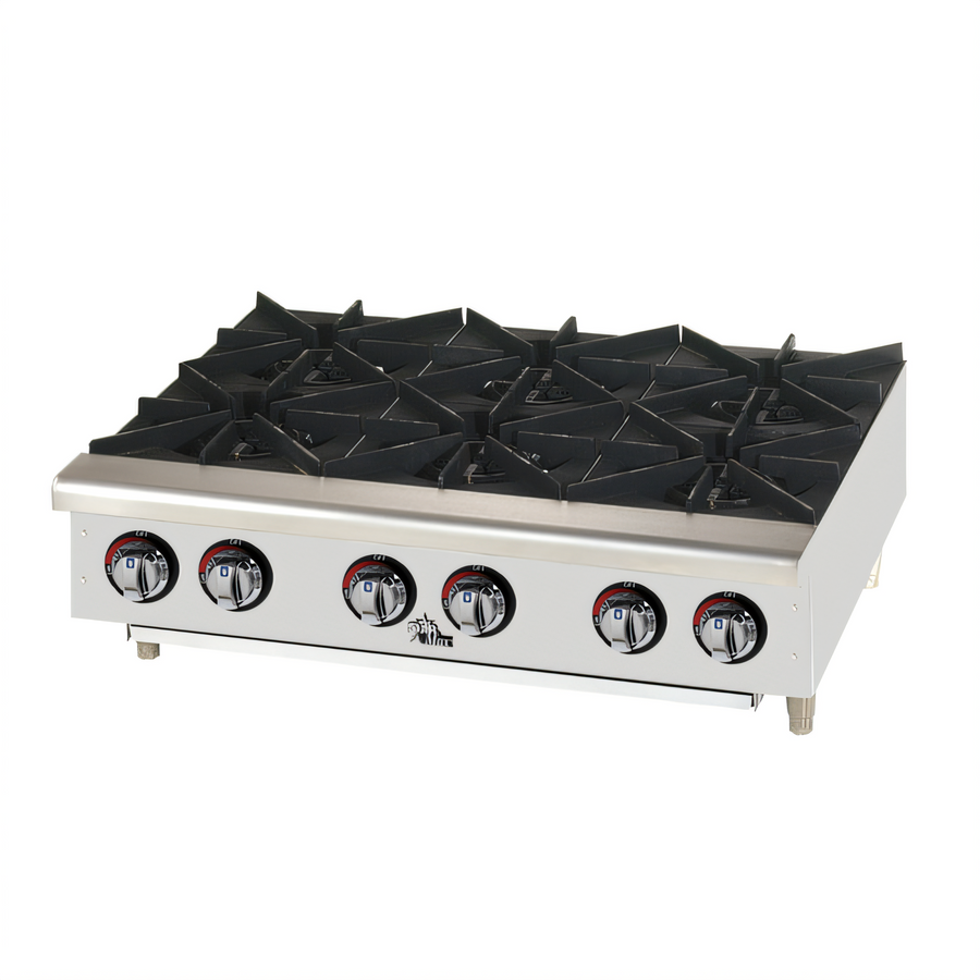 Product image #1 for Star-Max 36-Inch Standard Countertop Gas Hot Plate with 6 Cast Iron Burners