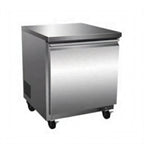 Thumbnail image #1 for Serv-Ware UCF-26-HC 6.5 Cu. Ft. Undercounter Freezer, Stainless Steel, Solid Door, Digital Control, 115V