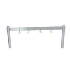 Thumbnail image #1 for BK Resources APR-36BAR 36-Inch Table-Mounted Pot Rack Add-On Bar, Single Bar with Stainless Steel Double Hooks