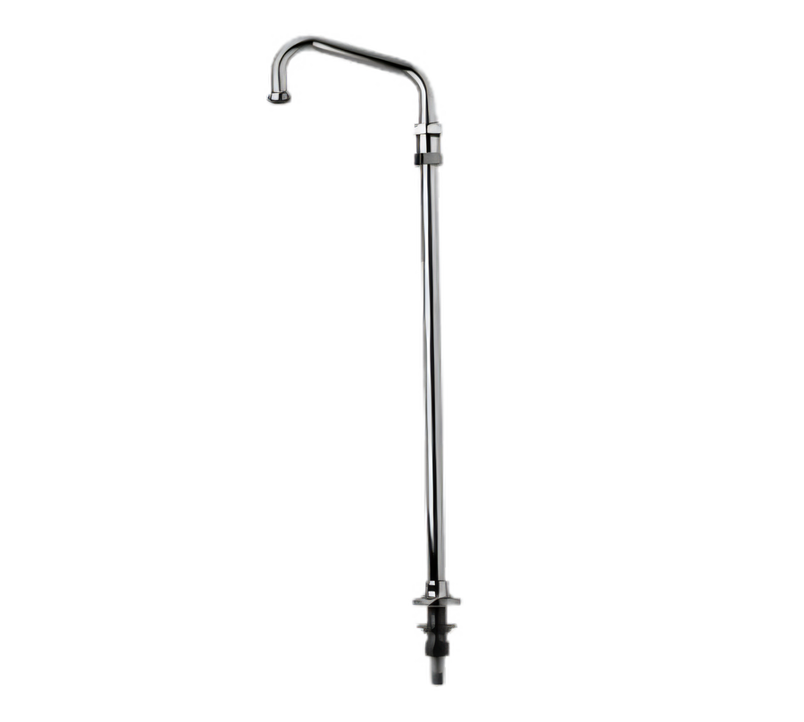 Product image #1 for T&S Brass Elevated Deck Mount Swing Nozzle with 12-Inch Spout