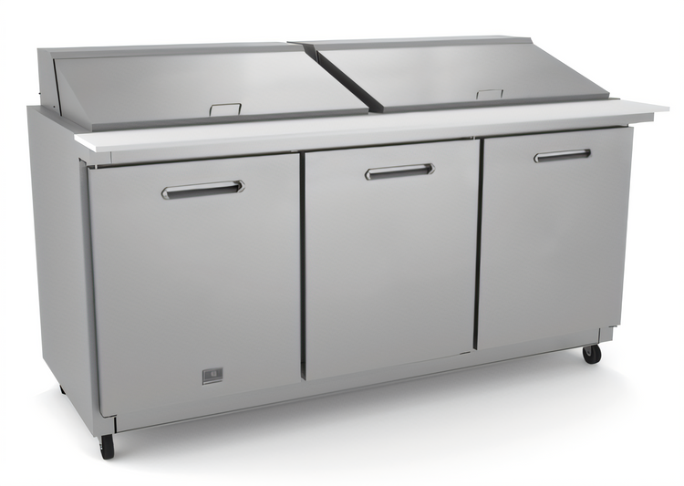 Product image #2 for Kelvinator Commercial Mega Top Refrigerated Sandwich/Salad Prep Table, 3-Section, 72-Inch Wide